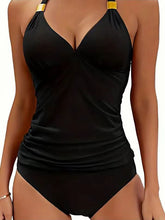 Halter Solid Tankini Sets